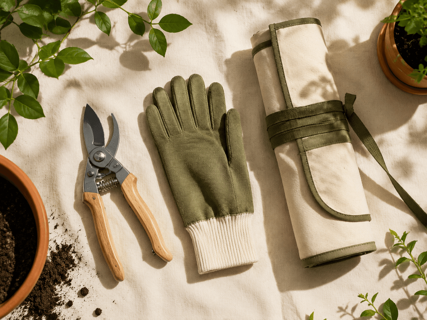 Pruning & Tidy Kit — Pruning shears, Gardening glove x1, Garden storage apron